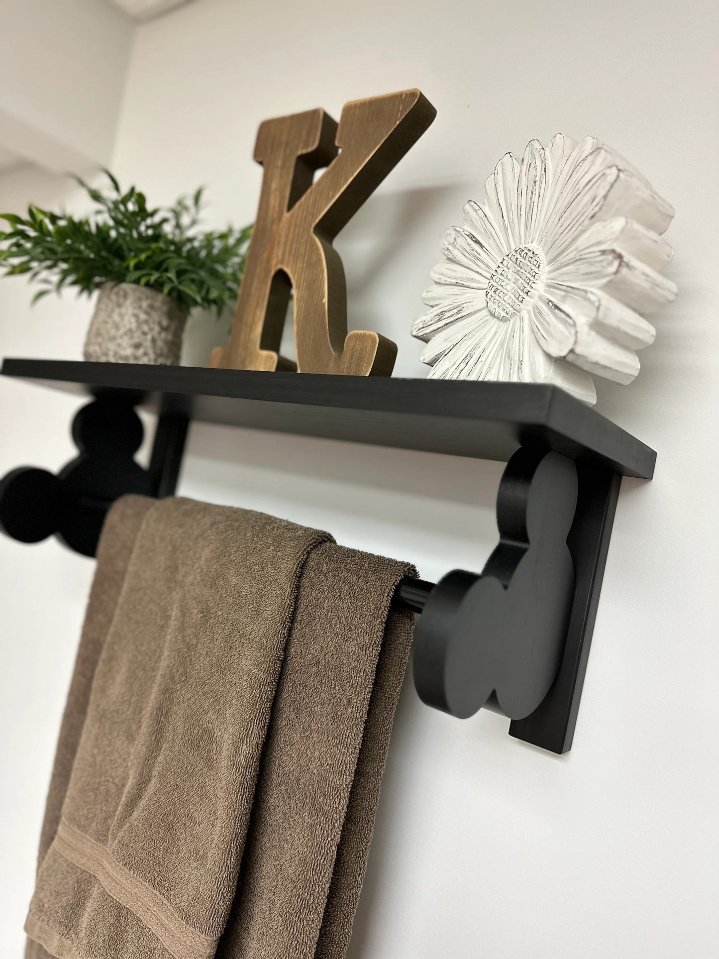 Magical Bathroom Towel Bar and Shelf