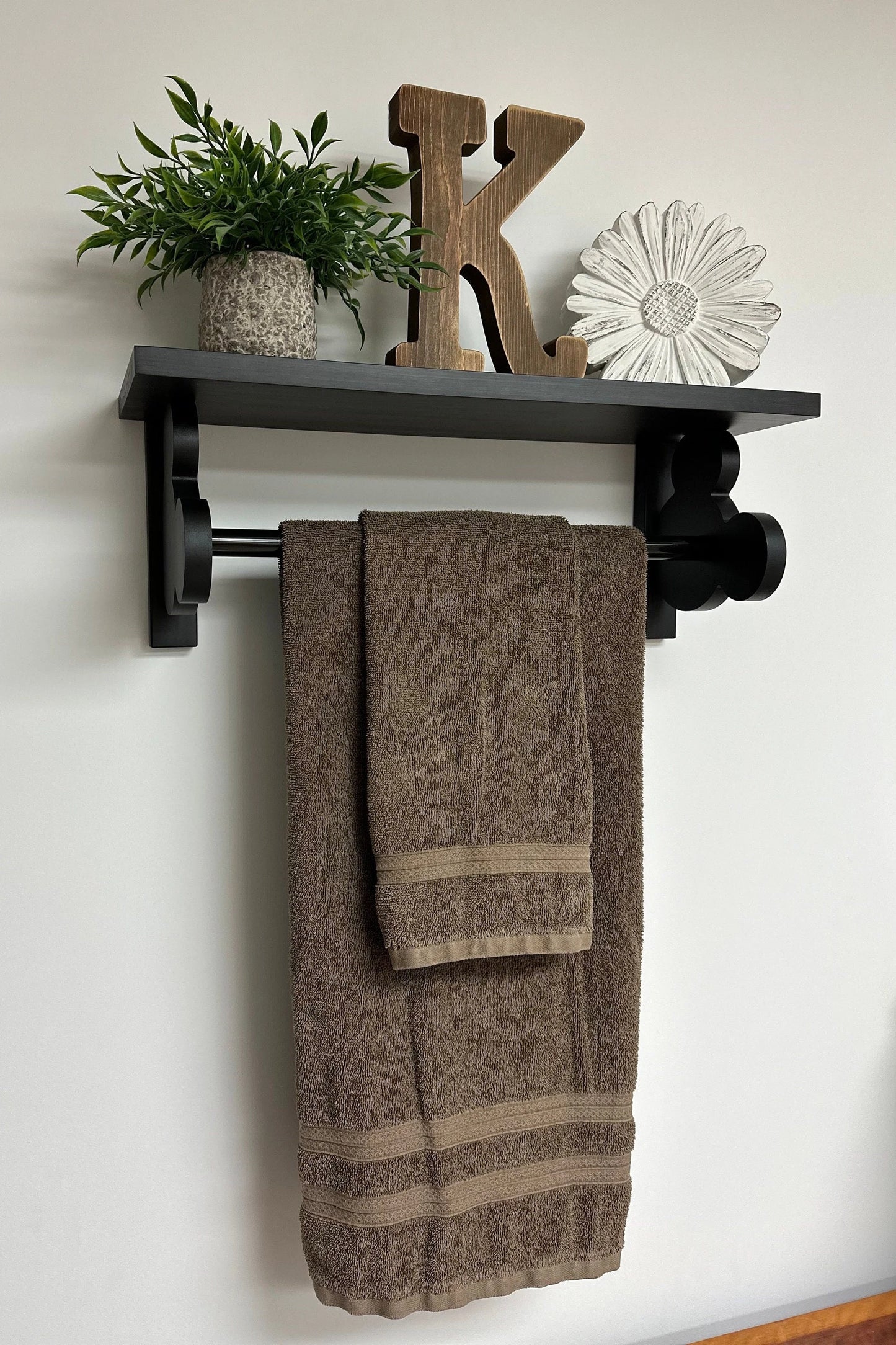 Magical Bathroom Towel Bar and Shelf