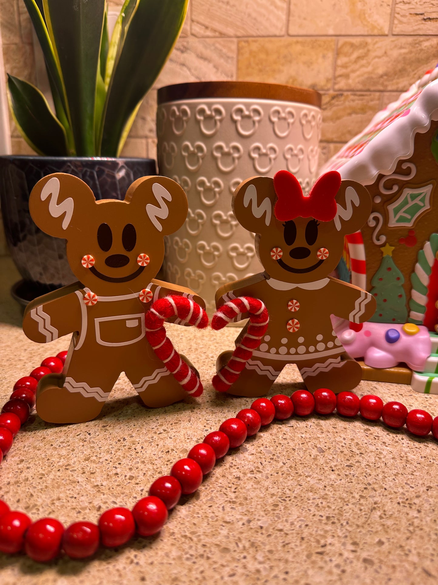 Mr & Mrs Mouse Gingerbread and Snowmen