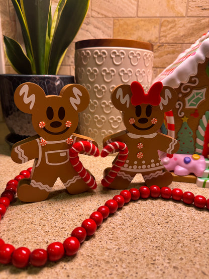 Mr & Mrs Mouse Gingerbread and Snowmen