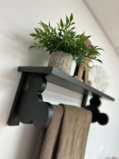 Magical Bathroom Towel  Bar and Shelf