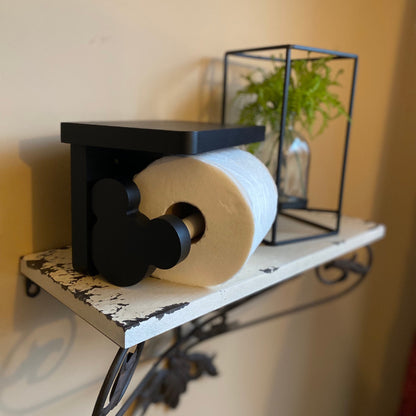 Toilet Paper Holder with Shelf