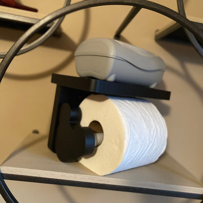 Toilet Paper Holder with Shelf